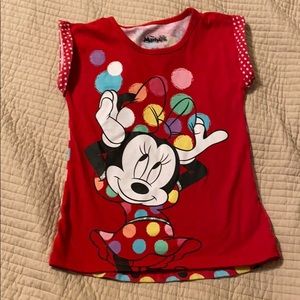 Minnie Mouse red tshirt girls 5t